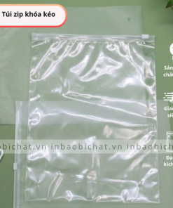 Các kích thước túi zip khóa kéo thông dụng tại In Bao Bì Chất
