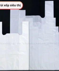 Các kích thước túi xốp siêu thị trắng đa dạng theo nhu cầu sử dụng