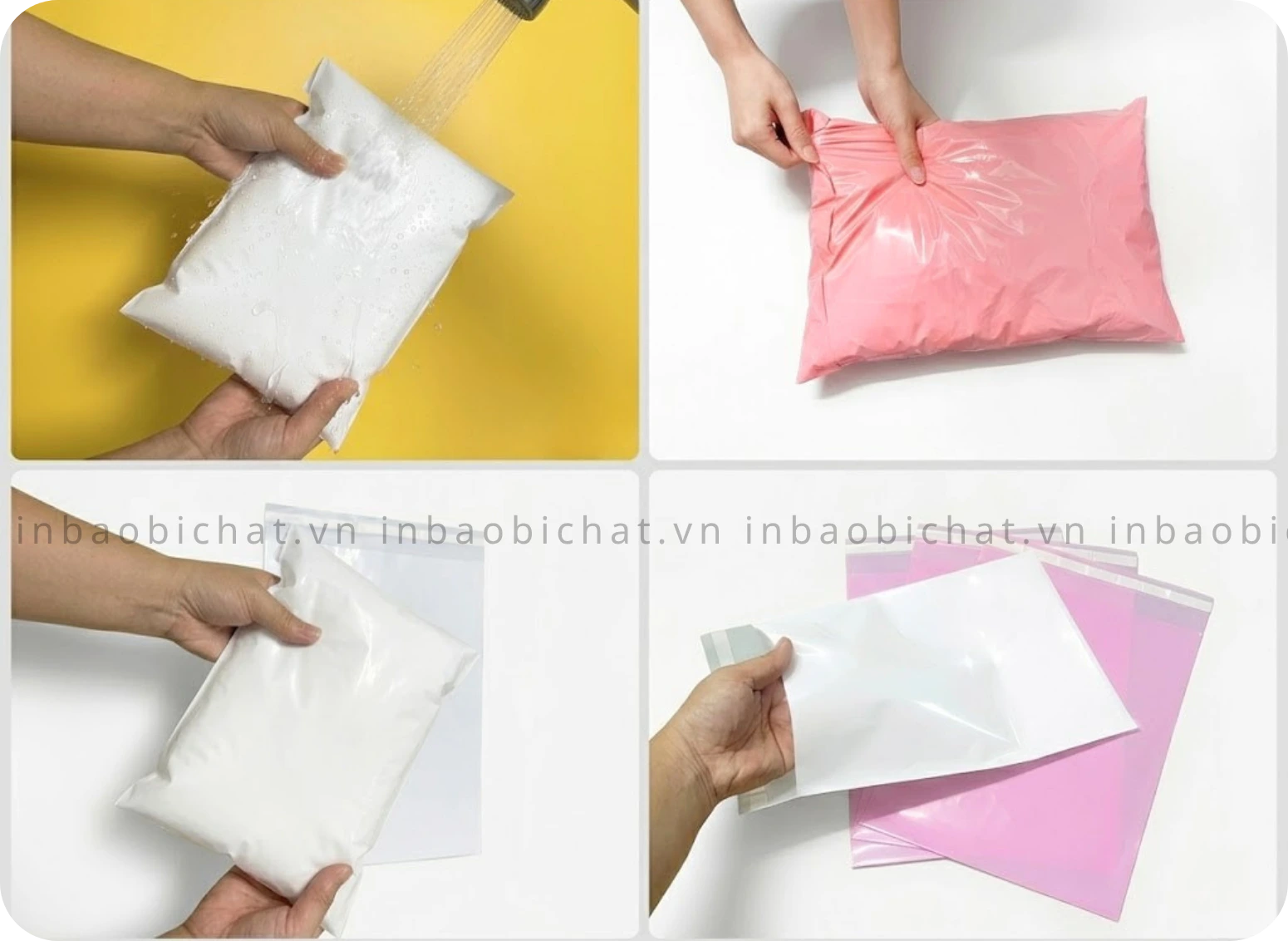 Cận cảnh lớp keo dán siêu dính và túi niêm phong dày dặn chống 