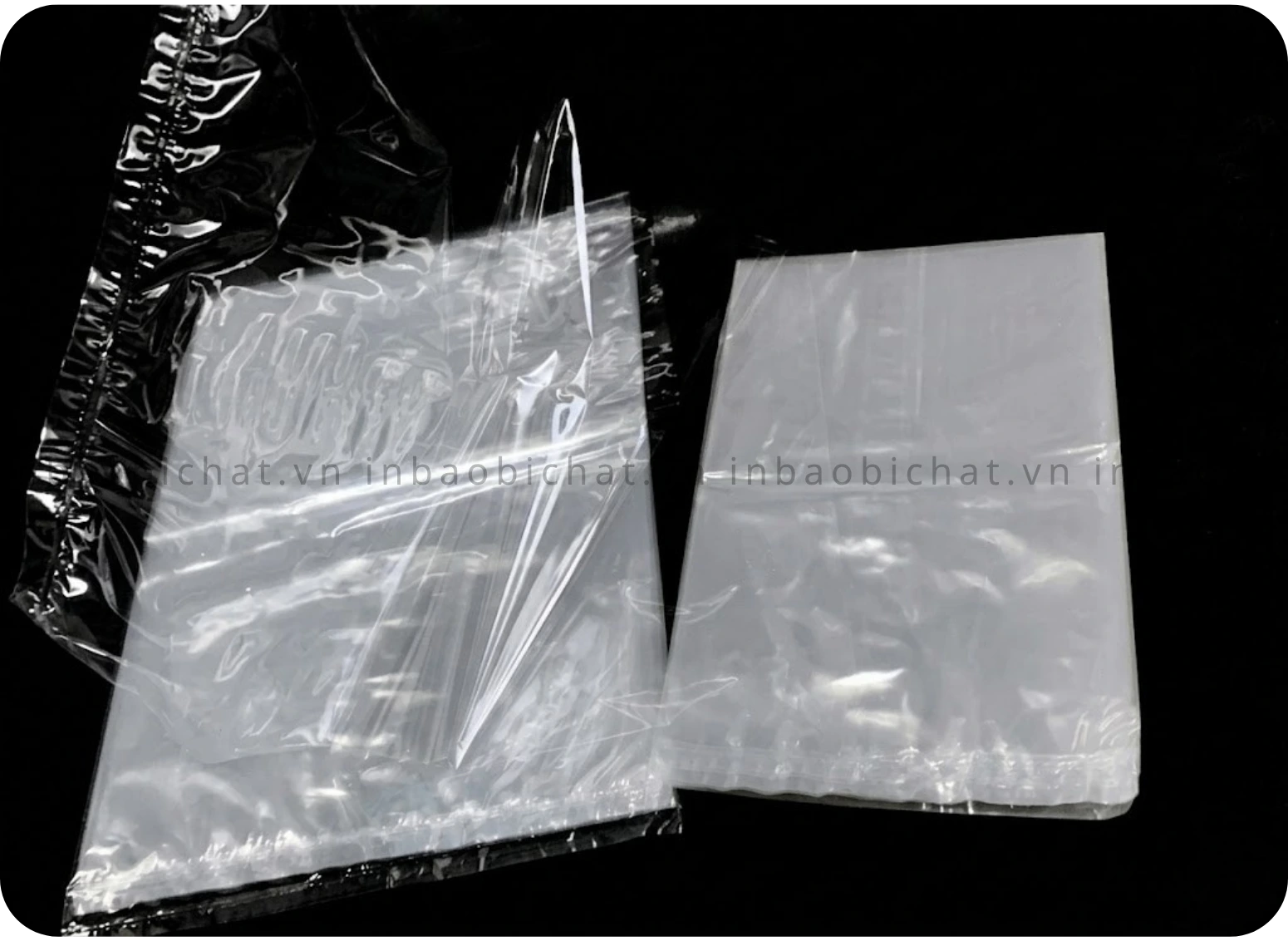 Cận cảnh chất liệu nhựa PP trong suốt không pha tạp chất