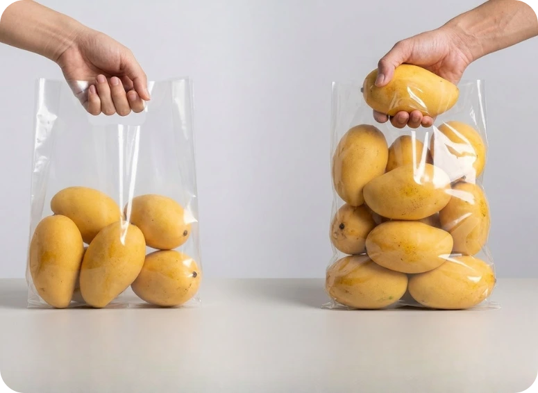 cách chọn kích thước túi nilon đạt được hiệu quả sử dụng bao bì cao nhất