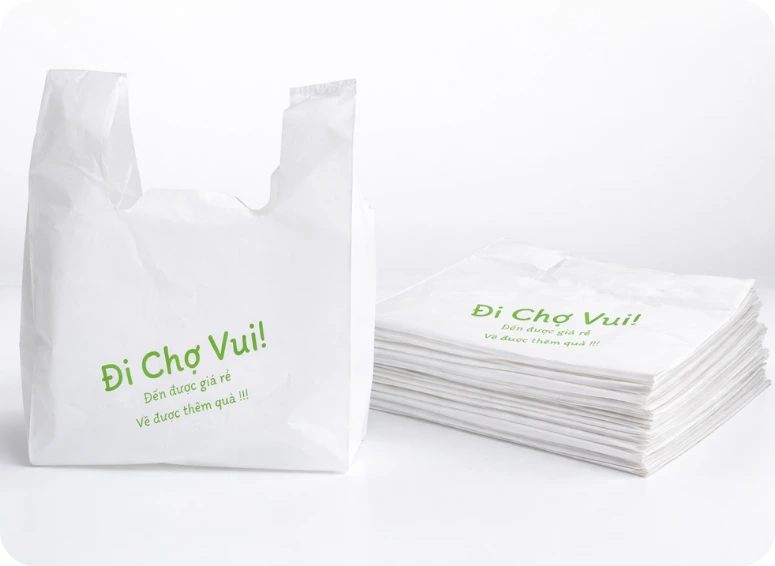 Túi nilon dày dặn cho siêu thị mini cửa hàng tạp hóa