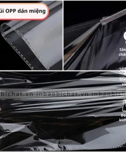 Cận cảnh đường seal nhiệt và nắp dán túi OPP