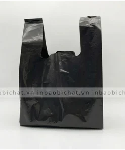 Túi PE đen 2 quai tiêu chuẩn bền dai cho shop