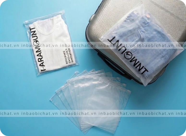 Túi zip khóa kéo đựng quần áo thời trang