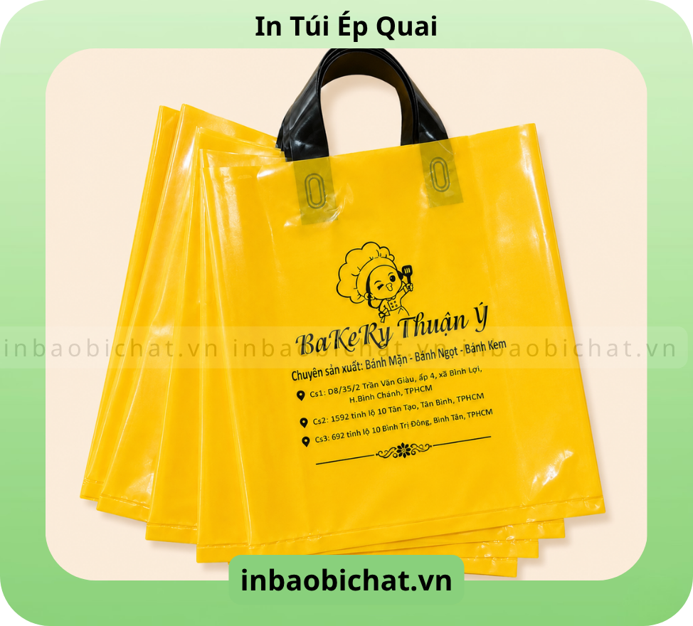 In túi ép quai bóng đẹp - Bảng màu túi có sẵn đa dạng
