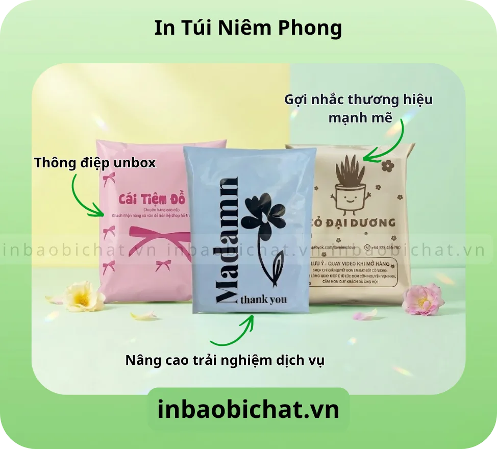 In túi niêm phong đóng hàng shop online nâng cao trải nghiệm unbox