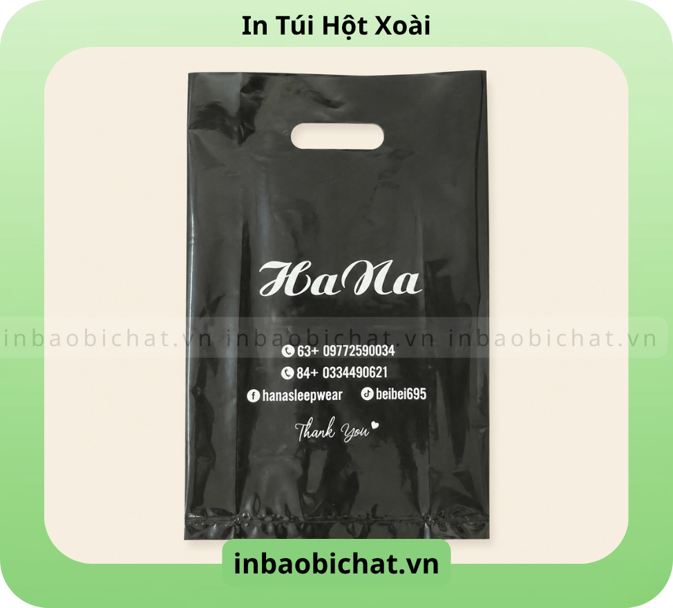Túi Hột Xoài có các chất liệu PE bóng, HD mờ, PP trong suốt