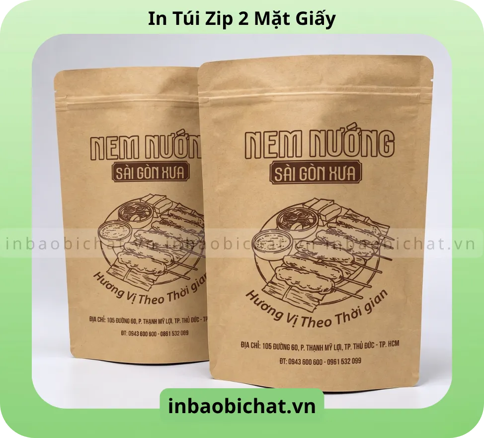 Sáng tạo thiết kế thương hiệu trên bao bì túi zip giấy theo phong cách riêng của bạn