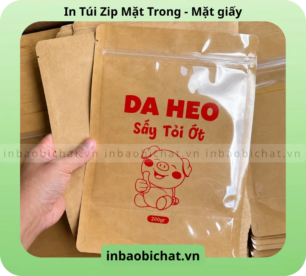 In túi zip giấy style handmade - Mộc mạc - Gần gũi