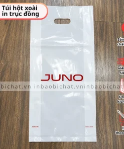 túi hột xoài in logo thương hiệu cho chuỗi shop giày dép, công ty kinh doanh giày dép