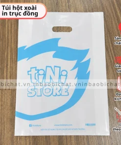 túi hột xoài in logo thương hiệu cho chuỗi shop thời trang