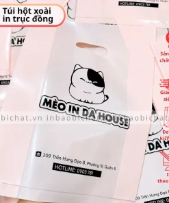 In logo thương hiệu túi hột xoài theo yêu cầu, in túi shop nilon giá rẻ, in túi nilon