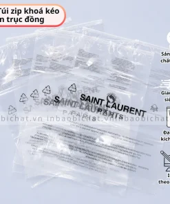 in logo thương hiệu lên túi zip khoá kéo theo yêu cầu