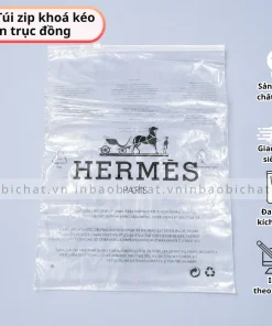 in túi zip đựng quần áo thương hiệu theo yêu cầu, túi zip khoá kéo, túi zip đựng quần áo