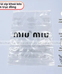 in túi zip khoá kéo đóng gói quần áo thời trang số lượng lớn