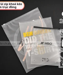 Mẫu túi zip khóa kéo in trục đồng dạng mờ, in họa tiết theo yêu cầu, in 1 màu, in 2 màu, 3 màu phù hợp đóng gói quần áo thời trang