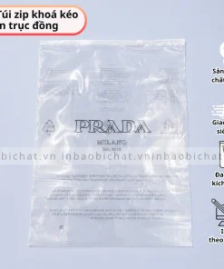 thiết kế in túi zip khoá kéo cho shop thời trang số lượng lớn giá rẻ