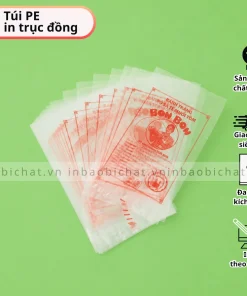 in túi pe trong đựng bánh tráng, in túi pe trong đựng thực phẩm, in túi pe trong đựng thực phẩm số lượng lớn, in túi pe trong theo yêu cầu