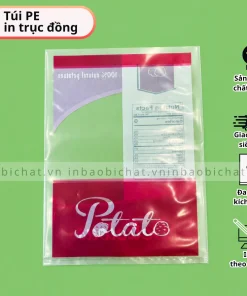 Túi PE trong in trục đồng giá rẻ, Túi PE in nhiều màu giá sỉ, in túi pe theo yêu cầu, TÚI PE MIỆNG BẰNG IN ống đồng số lượng lớn, túi pe trong suốt in ấn giá sỉ, in túi pe cắt ngang miệng