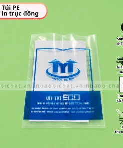Túi PE trong in trục đồng giá rẻ, Túi PE in nhiều màu, Túi PE trong đựng linh kiện, in túi pe theo yêu cầu, TÚI PE MIỆNG BẰNG IN số lượng lớn, túi pe trong suốt in ấn giá sỉ, in túi pe cắt ngang miệng