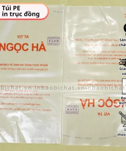 in Túi PE trong đựng thịt, in túi pe trong đựng gà, in túi pe trong đựng vịt, Túi PE trong đựng thực phẩm tươi, in túi pe theo yêu cầu, TÚI PE MIỆNG BẰNG IN, túi pe trong suốt in ấn, in túi pe cắt ngang miệng