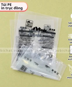 Túi PE trong in trục đồng, In túi PE trong nhiều màu, Túi PE trong đựng linh kiện, in túi pe theo yêu cầu, TÚI PE MIỆNG BẰNG IN, túi pe trong suốt in ấn, in túi pe cắt ngang miệng