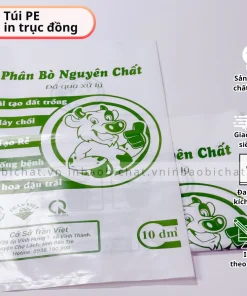 Túi PE in trục đồng, in túi pe đựng phân bón, Túi Đựng Phân Bón, Túi PE đựng phân bón, in túi pe theo yêu cầu, TÚI PE MIỆNG BẰNG IN, túi pe trong suốt in ấn