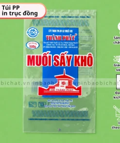 chuyên in trục đồng túi PP đựng muối 500g 1kg đẹp giá rẻ, In túi PP số lượng lớn giá rẻ, số lượng từ 200kg, túi PP đa dạng kiểu dáng, kích thước, in túi PP theo yêu cầu, công ty tnhh bao bì Ngọc Thành 0348255079